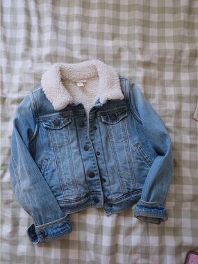 Cat & Jack Cream Sherpa-Lined Jacket